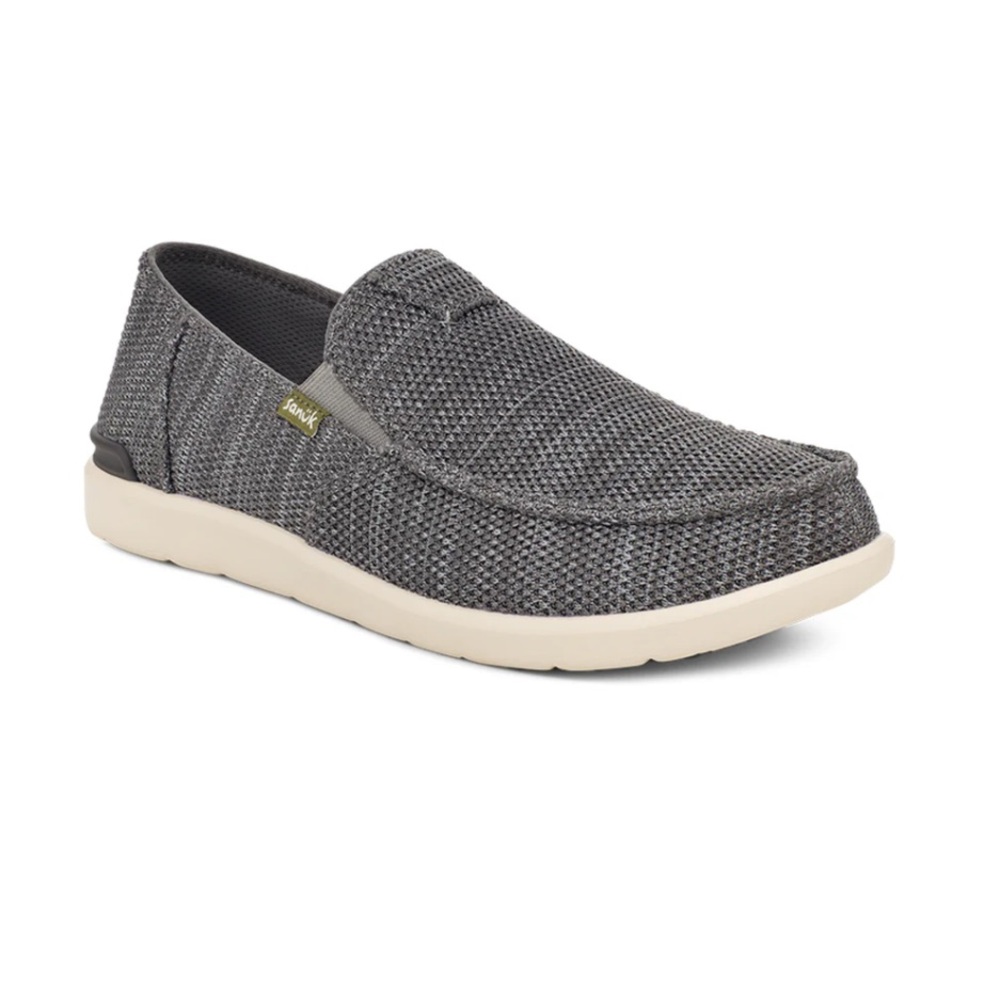 NEW Sanuk Men's Tripper Lite 2 Mesh Gray Slip-On Loafers